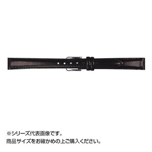 MIMOSA(ミモザ) 時計バンド キッド 10mm ブラック (美錠:銀) ZK-A10