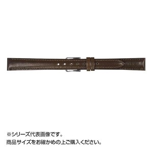 MIMOSA(ミモザ) 時計バンド キッド 10mm ダークブラウン (美錠:銀) ZK-B10