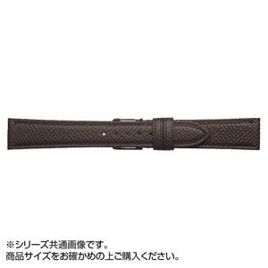 Emitta(エミッタ) 時計バンド ワープロラックス 13mm ダークブラウン (美錠:銀) EW-B13