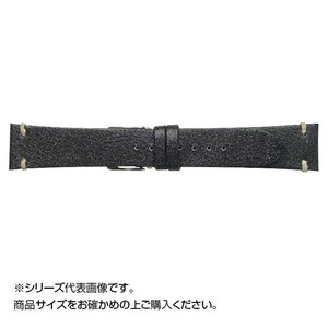Emitta(エミッタ) 時計バンド ストーンズ 18mm ブラック (美錠:銀) ES-A18