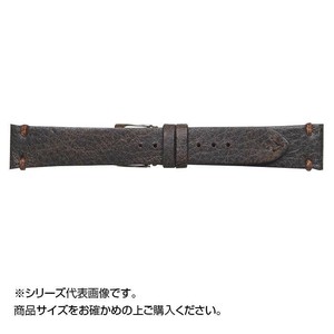 Emitta(エミッタ) 時計バンド ストーンズ 18mm ダークブラウン (美錠:銀) ES-B18