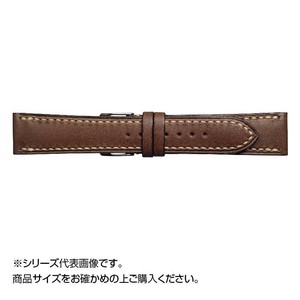 Emitta(エミッタ) 時計バンド ブッテーロ手縫い 18mm ブラウン (美錠:銀) EBH-B18
