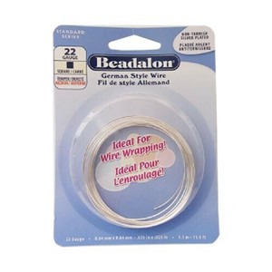 Beadalon(ビーダロン) スクエアワイヤー ノンターニッシュシルバー 0.64mm×3.5m 22