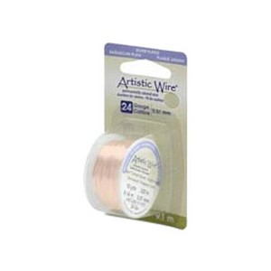 Artistic Wire(アーティスティックワイヤー) ローズゴールド 0.5mm×約9.1m 24