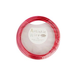 Artistic Wire(アーティスティックワイヤー)　カラーアルミ線　アカ　1.0mm×10m
