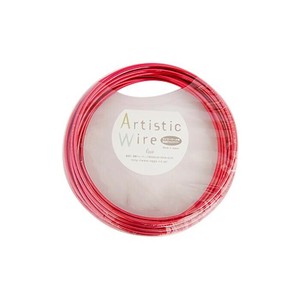 Artistic Wire(アーティスティックワイヤー)　カラーアルミ線　アカ　2.5mm×10m