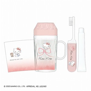■2025SS　新作■　サンリオキャラクターズ　ダイカット歯磨きセット　ハローキティ