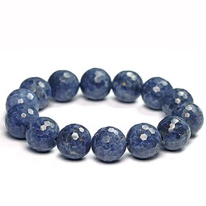 Gemstone Bracelet Sapphire Natural Stone 14mm