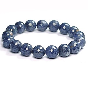 Gemstone Bracelet Sapphire Natural Stone 12mm