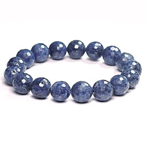 Gemstone Bracelet Sapphire Natural Stone 12mm