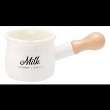 Enamel Pot White Milk