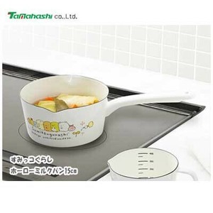 Enamel Pot Sumikkogurashi IH Compatible 15cm Made in Japan