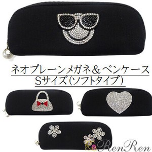 キラキラネオプレーンメガネ＆ペンケースSサイズ(ソフト)　小物入れ　リップケース　メガネケース