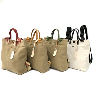 Backpack Cattle Leather Canvas Made in Japan