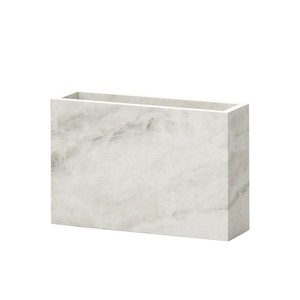 【クレイ　CLAY】　monotone　rectangle＿23L6．5W15H　WHITE　MARBLE