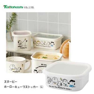 Yutaka-horo Enamel Storage Jar/Bag Snoopy Made in Japan