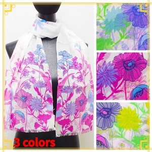 Stole Design Flower Floral Pattern Cotton [S/S NEW]