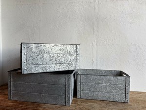 ﾌﾞﾘｷﾎﾞｯｸｽSET3　収納/アンティーク風/ディスプレイ/カゴ　　※欠品/入荷未定