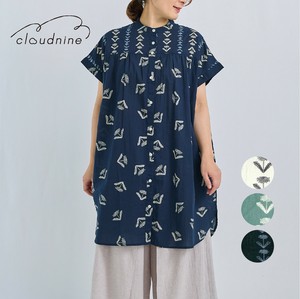 Casual Dress Floral Pattern French Sleeve 2-types