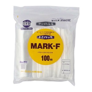 セイニチ チャック付ポリエチレン袋 ユニパック マーク0.04タイプ MARK-F　100枚