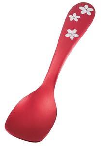 ルリール アルミアイススプーン　さくらVer　レッド PS-5702