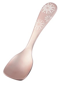 ルリール アルミアイススプーン　花火Ver　ピンクG PS-6005