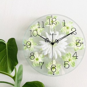Wall Clock Flower Made in Japan Gerbera Made in Japan