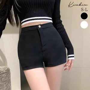 パンツ《ハイウエストシンプルショートパンツ 全2色 4サイズ》