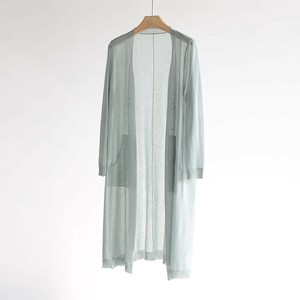 カーディガン《シアーニットロングカーディガン 》《現品限り-値下げ》