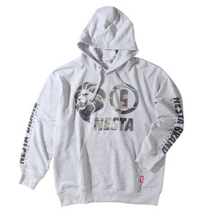 NESTA BRAND ビッグサイズ メンズ 裏毛プルパーカー ミックスグレー  3L 4L 5L 6L 8L
