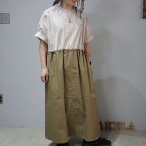 布帛使いワンピース（cloth user one-piece）2025SS