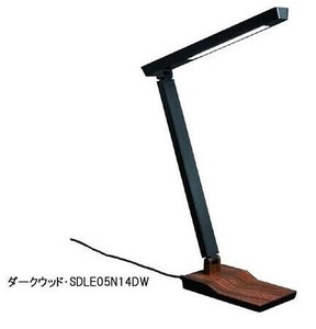 YAZAWA(ヤザワコーポレーション)　5W　3段階調光付　木目調　LEDデスクスタンドライト