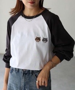 [SD Gathering] T 恤/上衣 刺绣 猫 长T恤