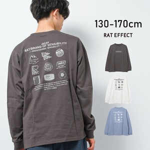 【2025春】RUN AROUNDロングTシャツ トップス ロンT 長袖 ゆったり 子供服 男の子 小学生 中学生