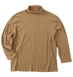 Mc.S.P ビッグサイズ メンズ オーガニックスムース起毛タートルネック長袖Tシャツ カラシ杢  3L 6L 7L 8L