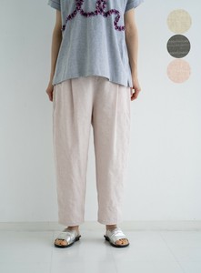 〈綿麻ヘリンボーン〉ルーズパンツ　☆2025夏物新作☆