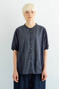 Button Shirt/Blouse Cotton Switching