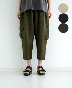 〈平織リネン〉istaカーゴパンツ　☆2025夏物新作☆