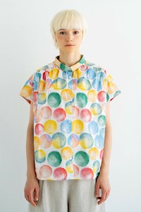Button Shirt/Blouse Gathered Blouse