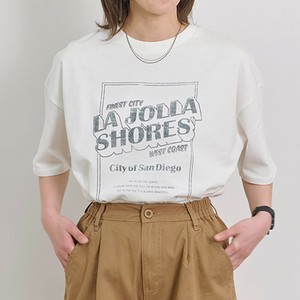 T-shirt Round-hem Printed Square [2025 NEW]