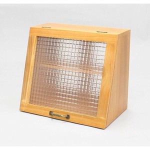 天然木桐材の軽量木製Showcase  W40H35cm ライトブラウン CFB-402535LB