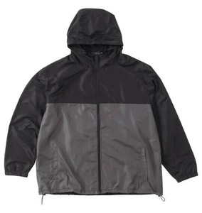 Mc.S.P ビッグサイズ メンズ ポリデュスポ裏メッシュ切替ウインドブレーカー チャコール  3L 4L