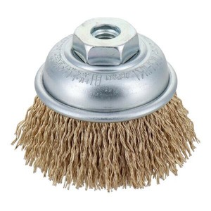 建工快速　カップブラシ　鋼線メッキ65mm　KCB-65K　436106