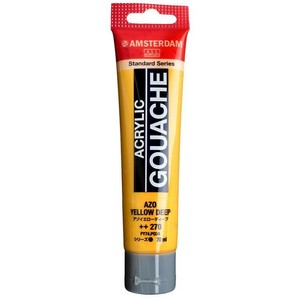 アムステルダム アクリリックガッシュ 70ml　アゾイエローディープ　AAG70 270　402399