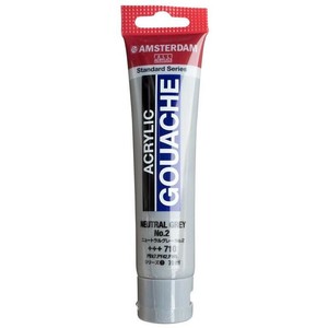 アムステルダム アクリリックガッシュ 70ml　ニュートラルグレーNO2　AAG70 710　410308