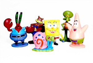 再入荷！SPONGEBOBのフィギュアアソート【スポンジボブPVC6pセット】
