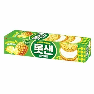 ロッテサンド パイナップル味105g クリームサンドビスケット LOTTE クッキー 韓国お菓子