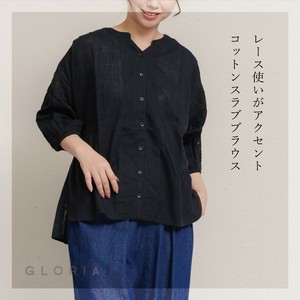 衬衫 大量购买 蕾丝设计 棉 衬衫 春夏