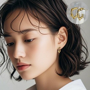 Pierced Earringss Stainless Steel Organic
