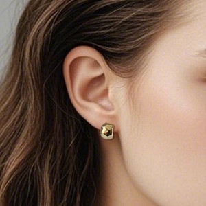Pierced Earringss Stainless Steel Organic